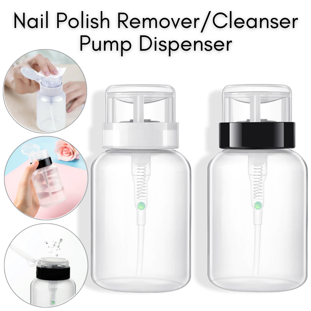 2 PCS Push Down Pump Dispenser for Cleanser Toner Nail Polish Remover Pump  Lip | eBay