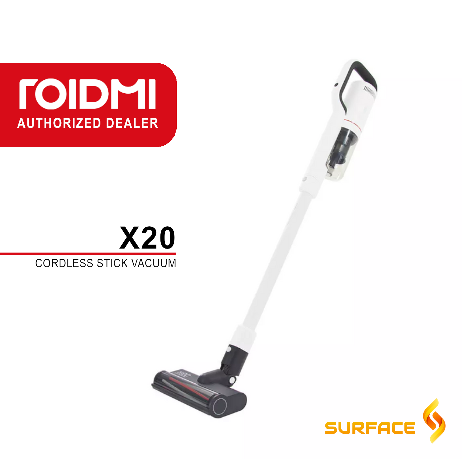 ROIDMI X20 Cordless Stick Vacuum Cleaner 25000Pa Powerful Suction Low