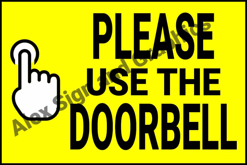 Please Use the Doorbell PVC Signage A4 Size (7.5 x 11.25) Lazada PH