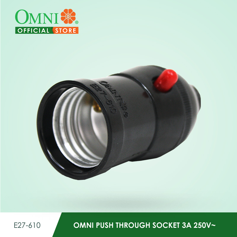 Push Trough Socket OMNI Push Through Socket 3A 250V~ - E27-610 | Lazada PH