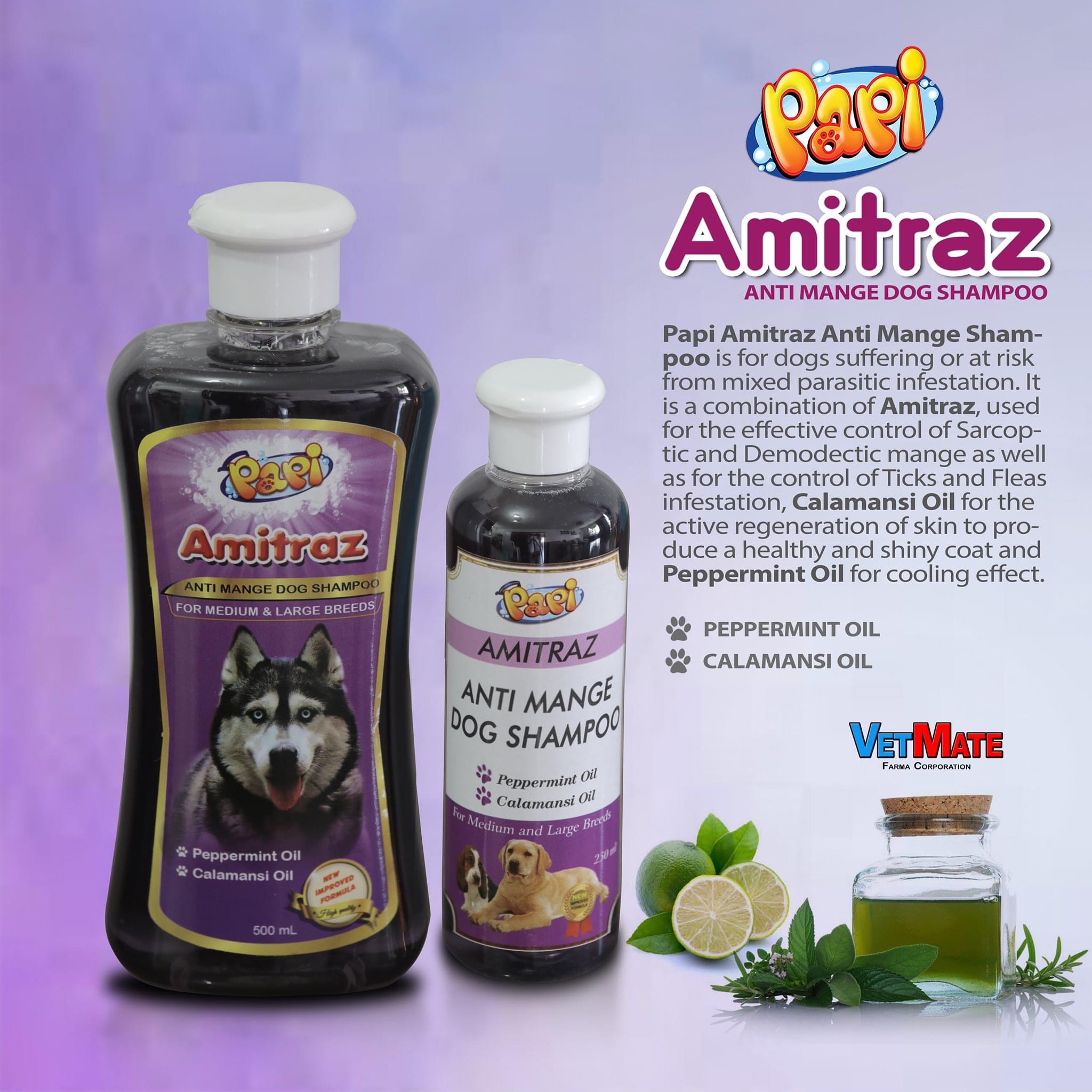 Amitraz fashion dog shampoo