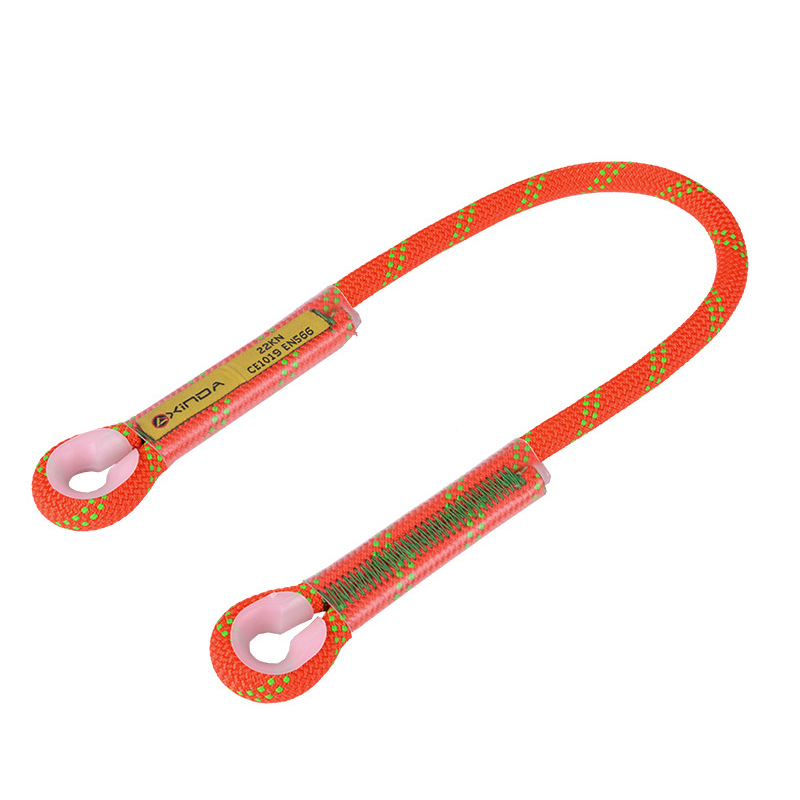 Safety Rock Climbing Equipment 10.5mm Dynamic Lanyard Safety Harness