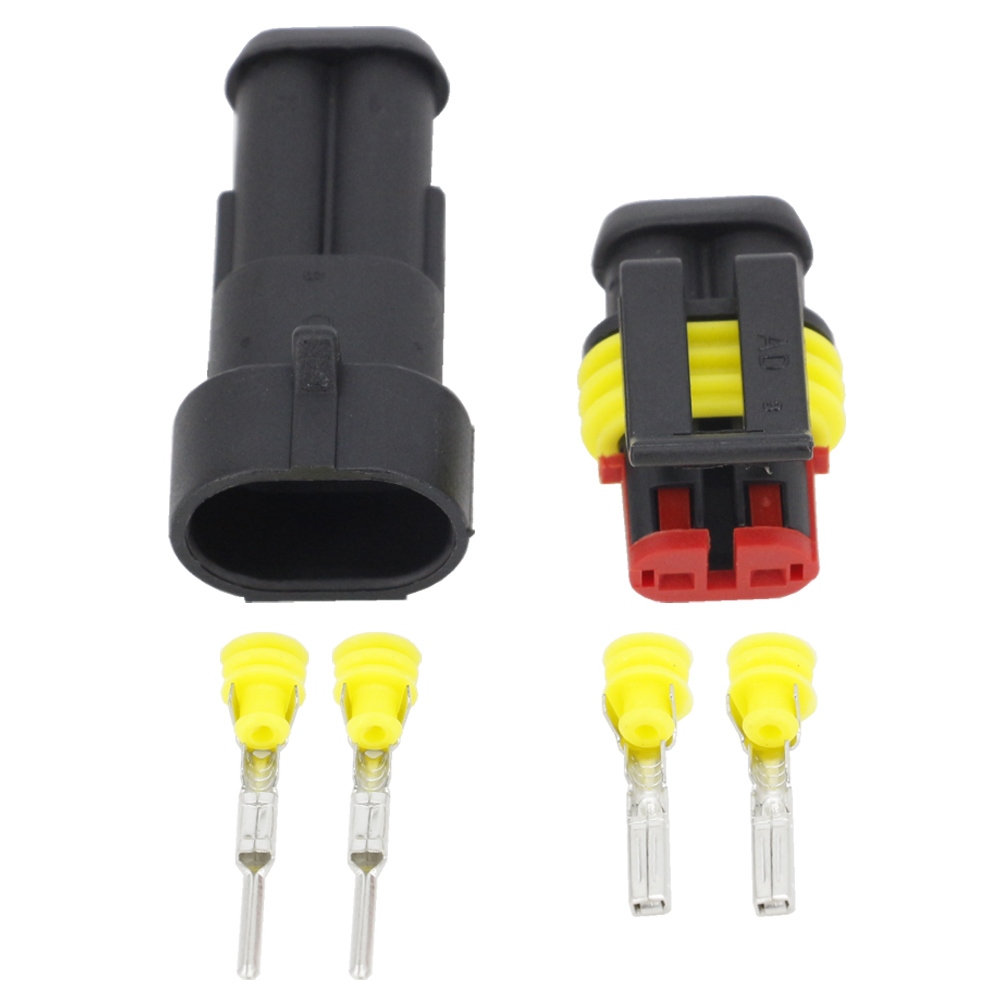 Automotive 2 Pin Electrical Connectors Waterproof Connector 2 Pin ...