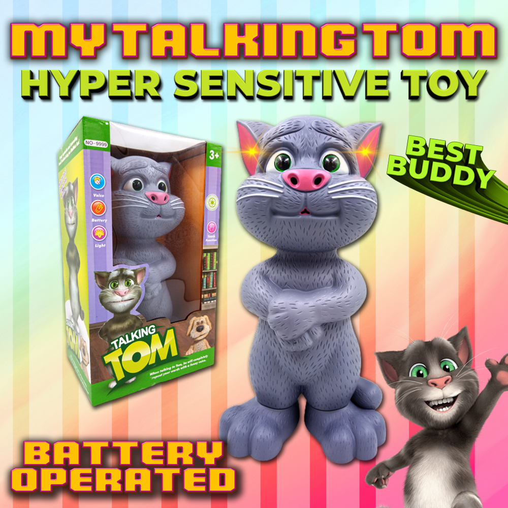 Best Buddy Talking Tom Toy Cat Can Talk Carton Robot Action Figure Hyper  Sensitive Toy Toys for Kids | Lazada PH