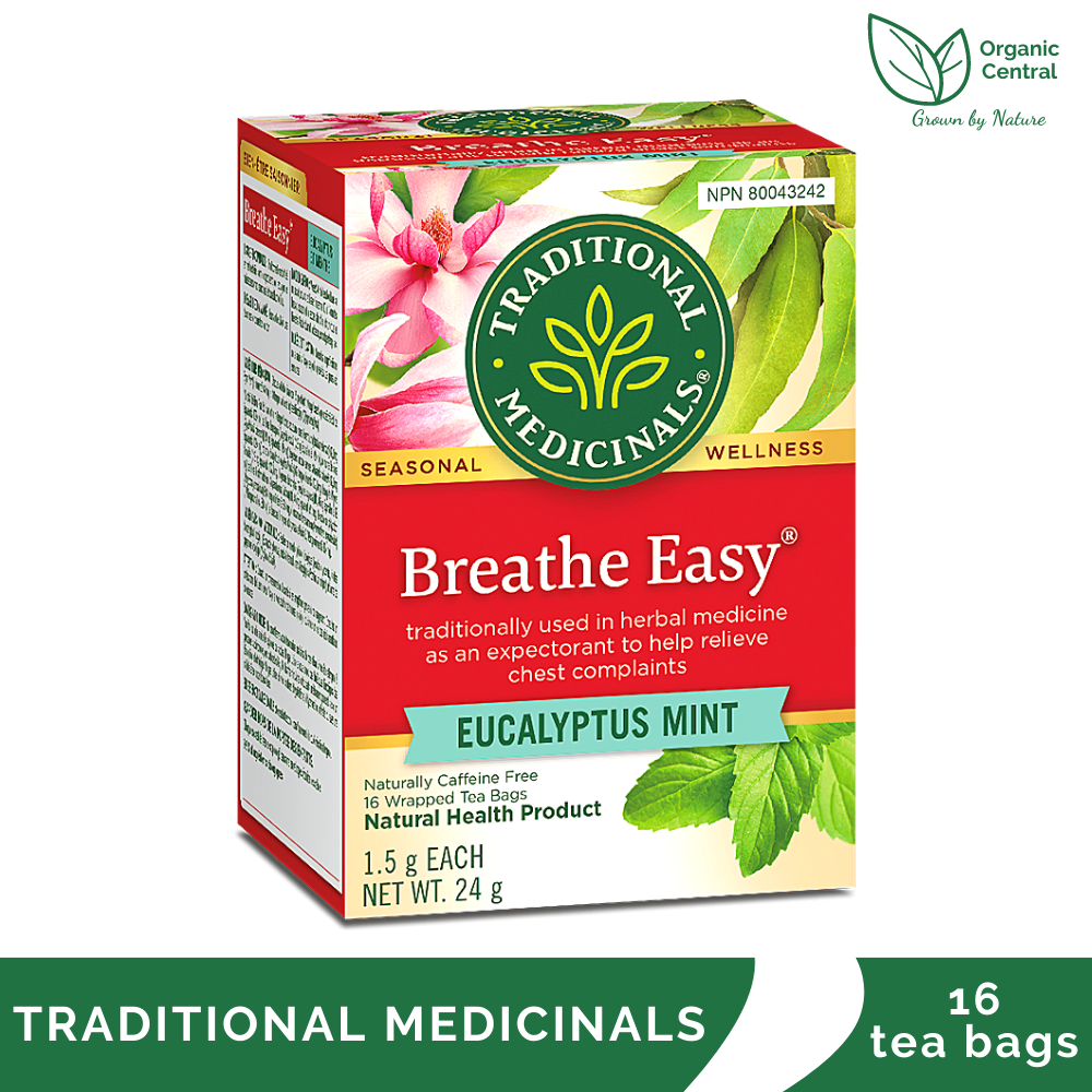 Traditional Medicinals Organic Breathe Easy Eucalyptus Mint Caffeine