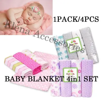 4in1 100% Cotton Flannel Baby Swaddles Soft Newborns Blankets Baby Blankets Newborn Muslin Diapers Baby Swaddle Wrap(multicolor)