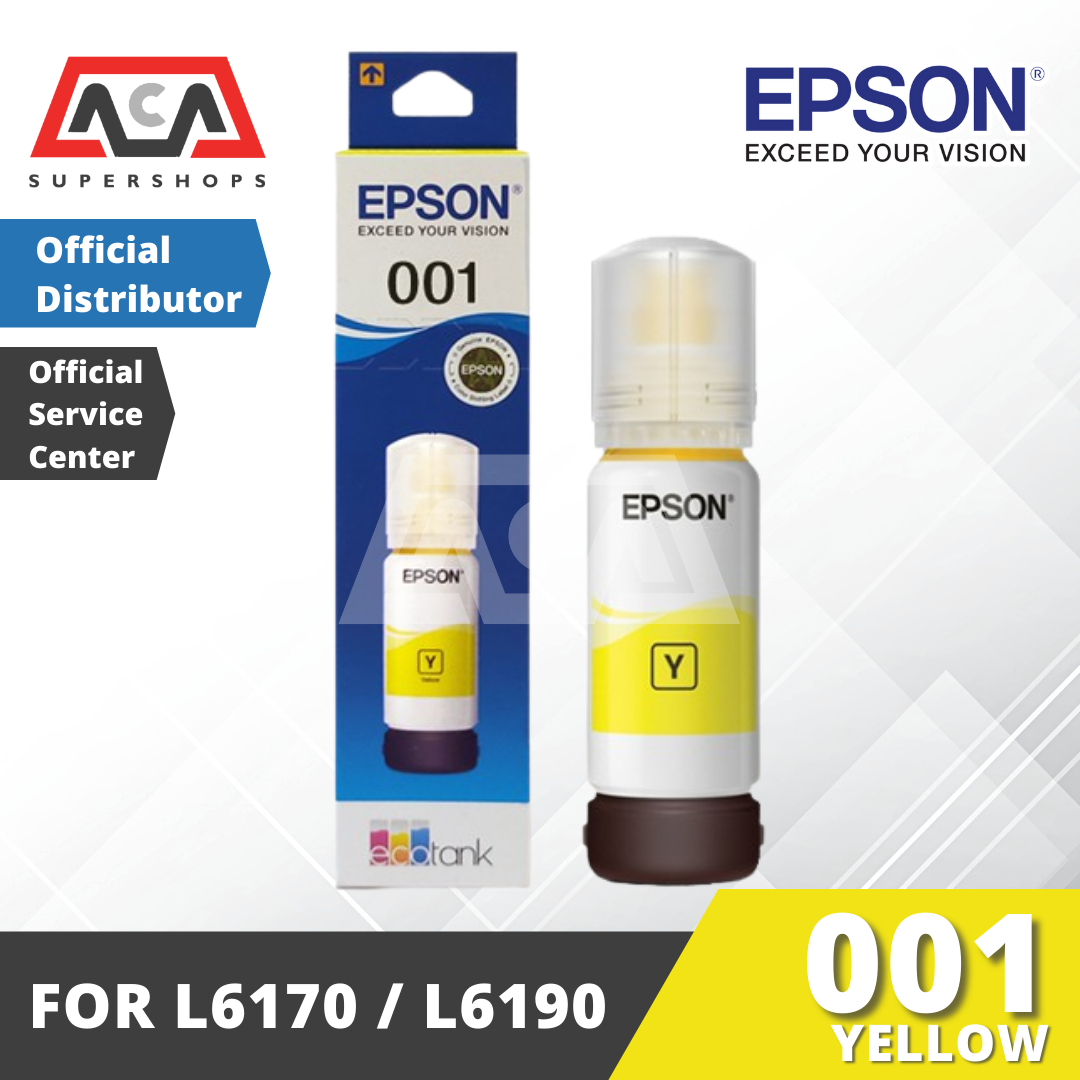 EPSON INK REFILL 001 CMYK FOR L6170/ L6190 | Lazada PH