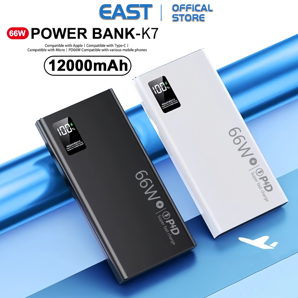 EAST Powerbank 500000 mah original PD66w Fast charging 10000mAh