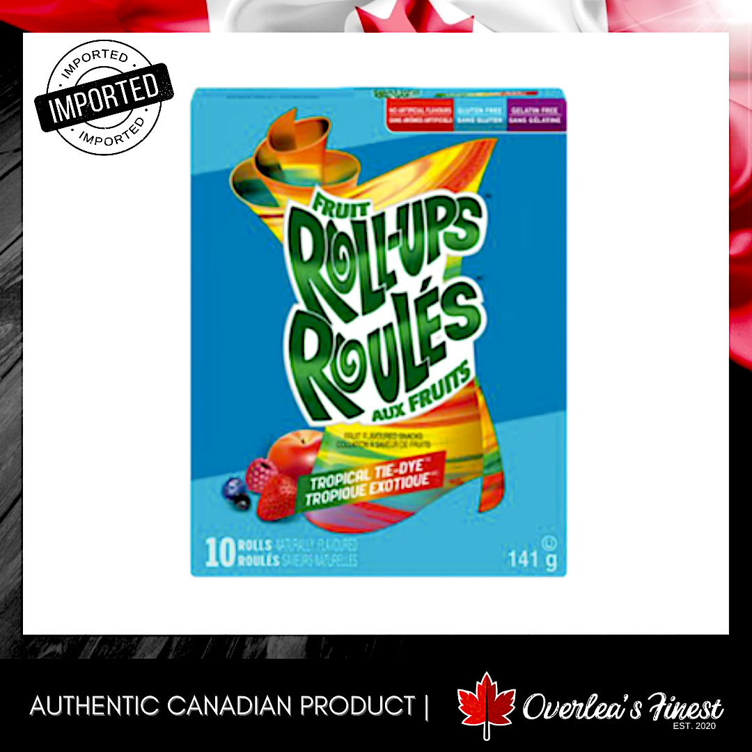 AUTHENTIC Imported from Canada Betty Crocker Fruit Roll Ups Tropical