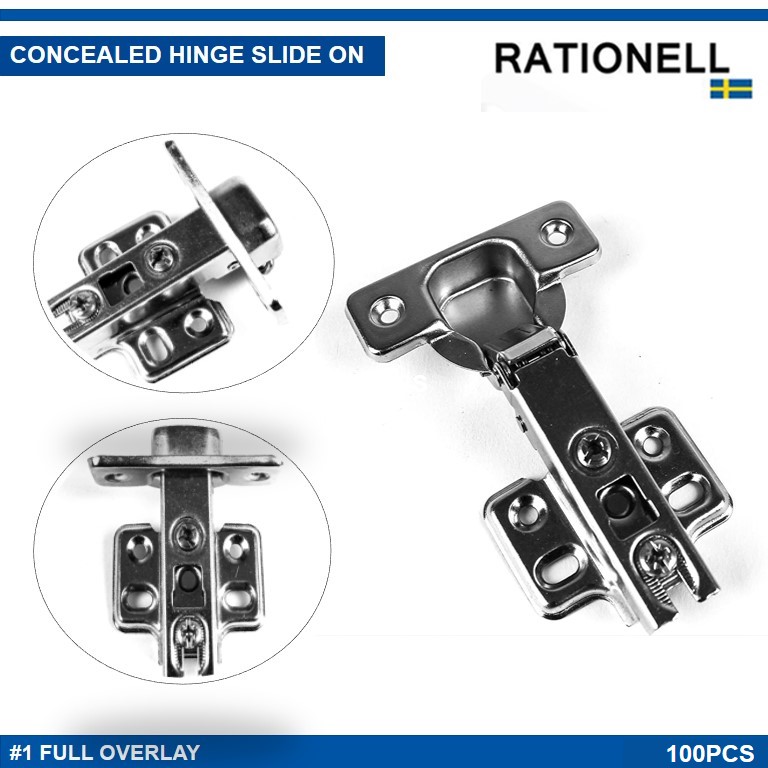 Concealed Hinges 1 Full Overlay Ordinary (Bundle of 100pcs