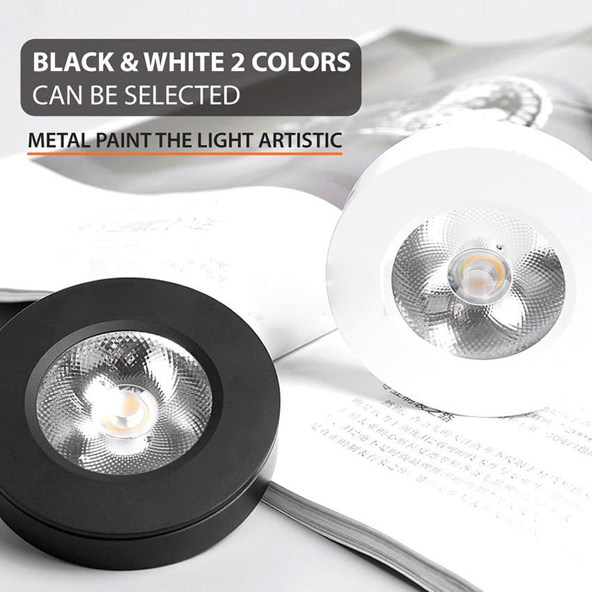 Vimite Surface Mounted Ceiling Light 3W LED downlight Ultra Thin Driverless cob Mini spot lights 220V indoor Cabinet Cupboard Lamp