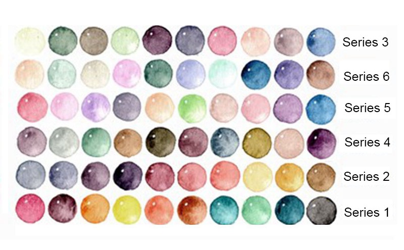 Super Vision Handmade 1ml High Grade Grey Watercolor Mini Sample Artist ...