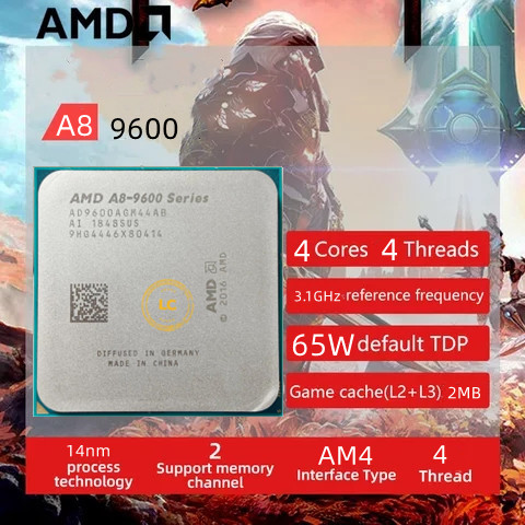 AMD A8-Series A8-9600 APU A8 9600 65W Quad-Core CPU