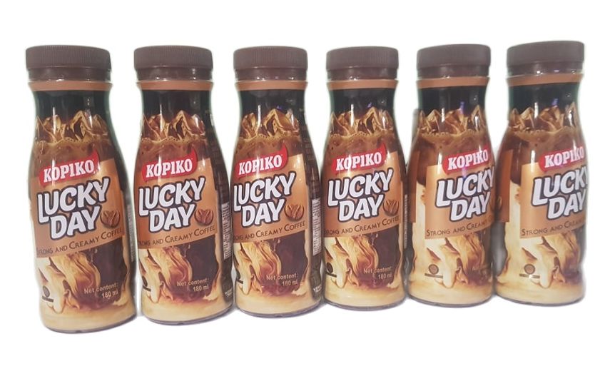 KOPIKO LUCKY DAY Strong and Creamy Coffee in Bottle (pack of 12 bottles ...