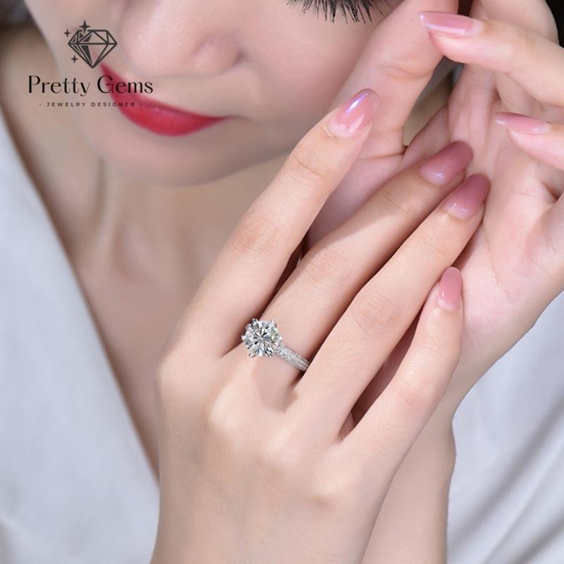 Pretty Gems 925 Silver Original Italy Legit/ Engagement Ring Finger For