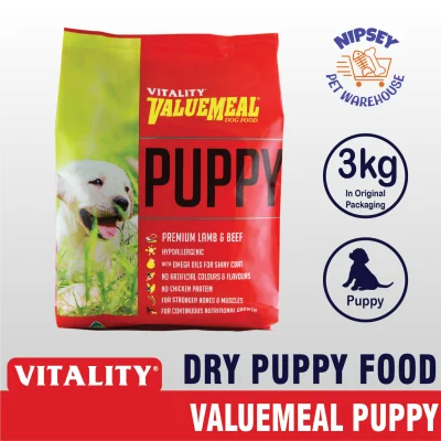 Vitality ValueMeal Dry Dog Food for Puppy 3kg