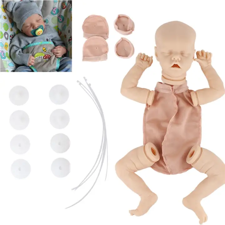 17 Inch 43cm Realistic Newborn Fabric Body Reborn Doll Levi Blank Kit Bebe Reborn Doll Unpainted Unfinished Doll Parts Diy Kit Lazada Ph