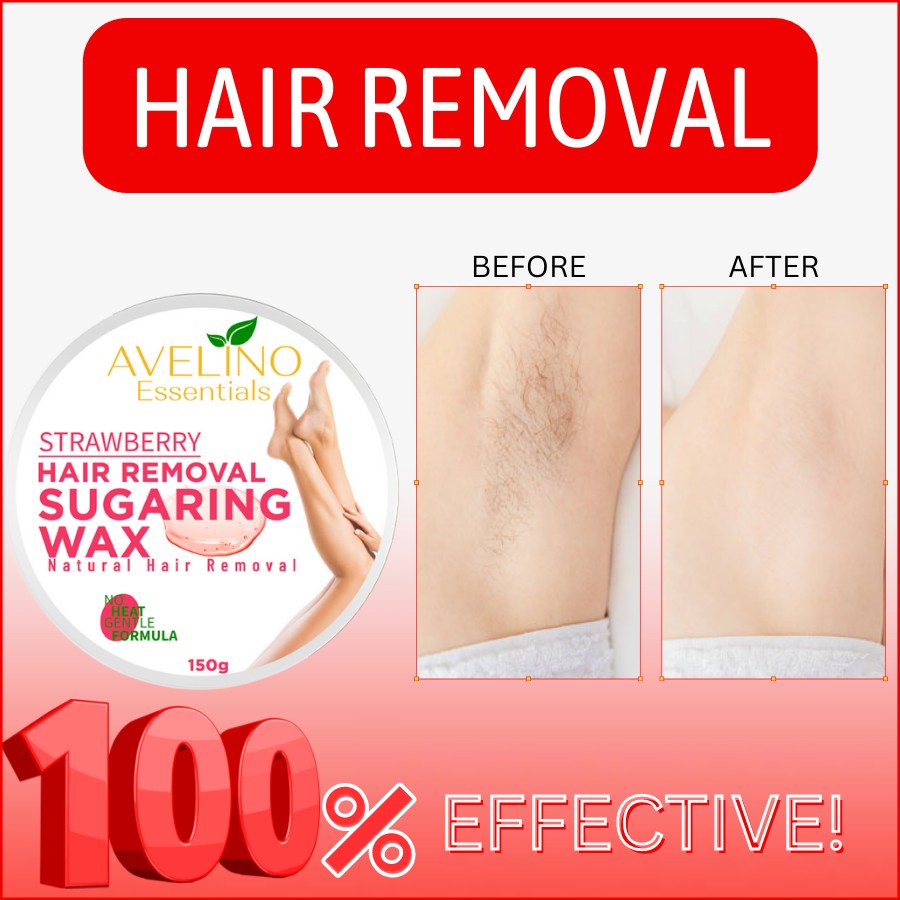 NATURAL Sugaring Wax Hair Removal Strawberry Flavor , underarm hair