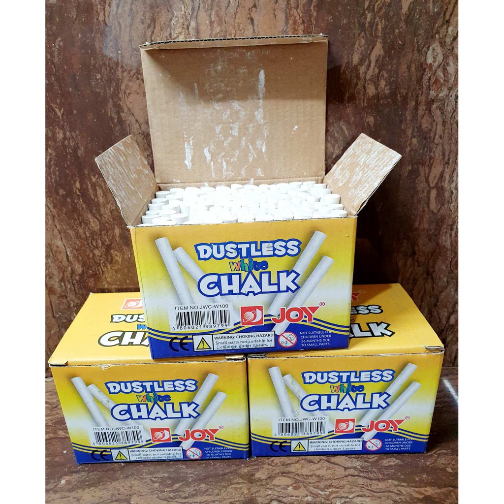 Dustless White Chalk 100pcs/boxrde Lazada PH