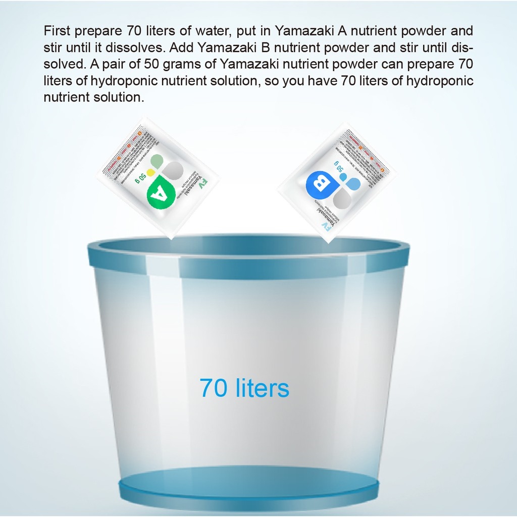 Yamasaki hydroponics nutrient 50g Set hydroponic solution nutrient