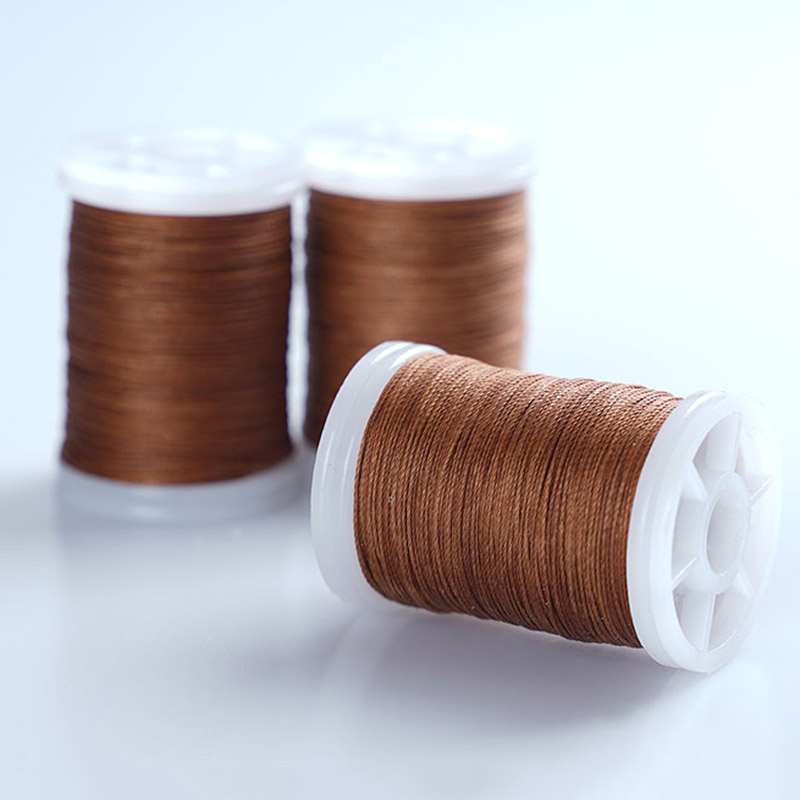 New 0.6mm Round Waxed Thread for Leather Craft Sewing Polyester