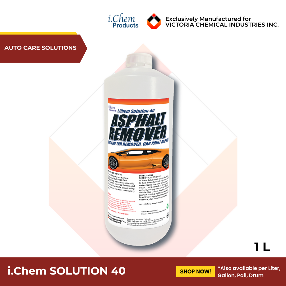 ASPHALT REMOVER 1 LITER (BUG & TAR REMOVER, CAR PAINT SURFACES ASPHALT