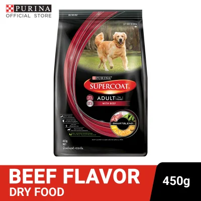 SUPERCOAT Beef Adult Dry Dog Food 450g