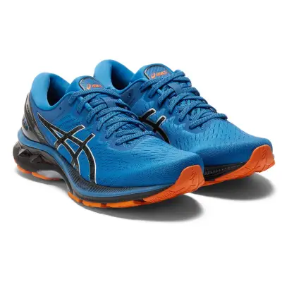 ASICS Men's GEL-KAYANO 27 Running Shoes in Reborn Blue/Blacksport shoes