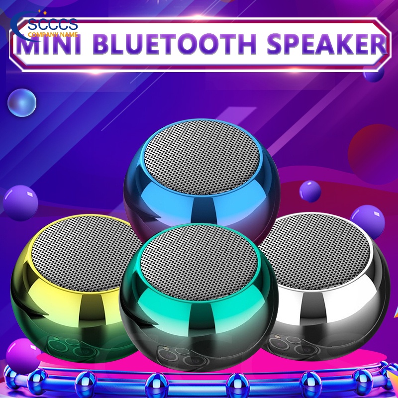 【Inventory ready 】♥ Original product+COD ♥Mini Bluetooth Speaker Wireless Speakers Outdoor Stereo Bass Loudspeaker USB With Lanyard