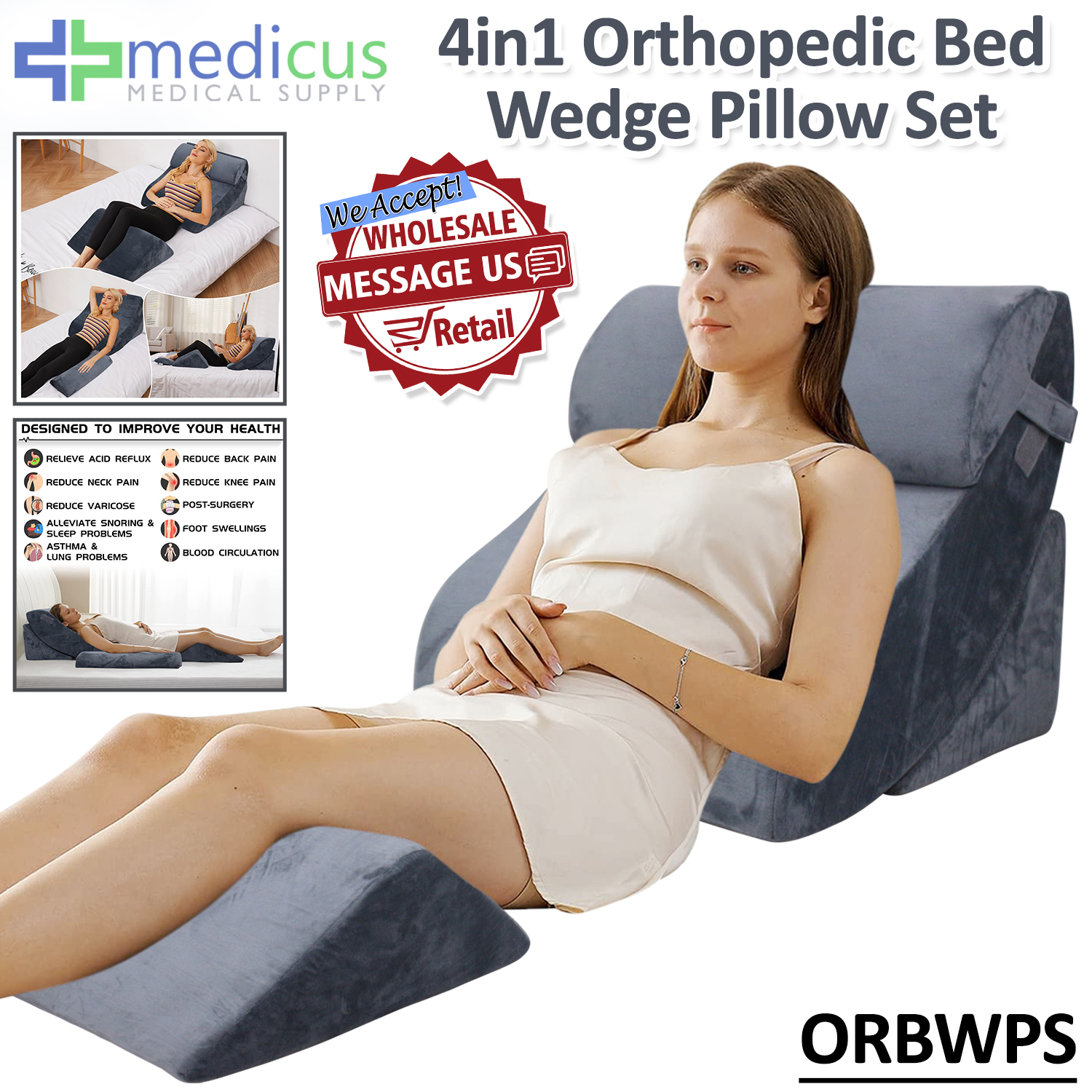 Medical supply best sale wedge pillow