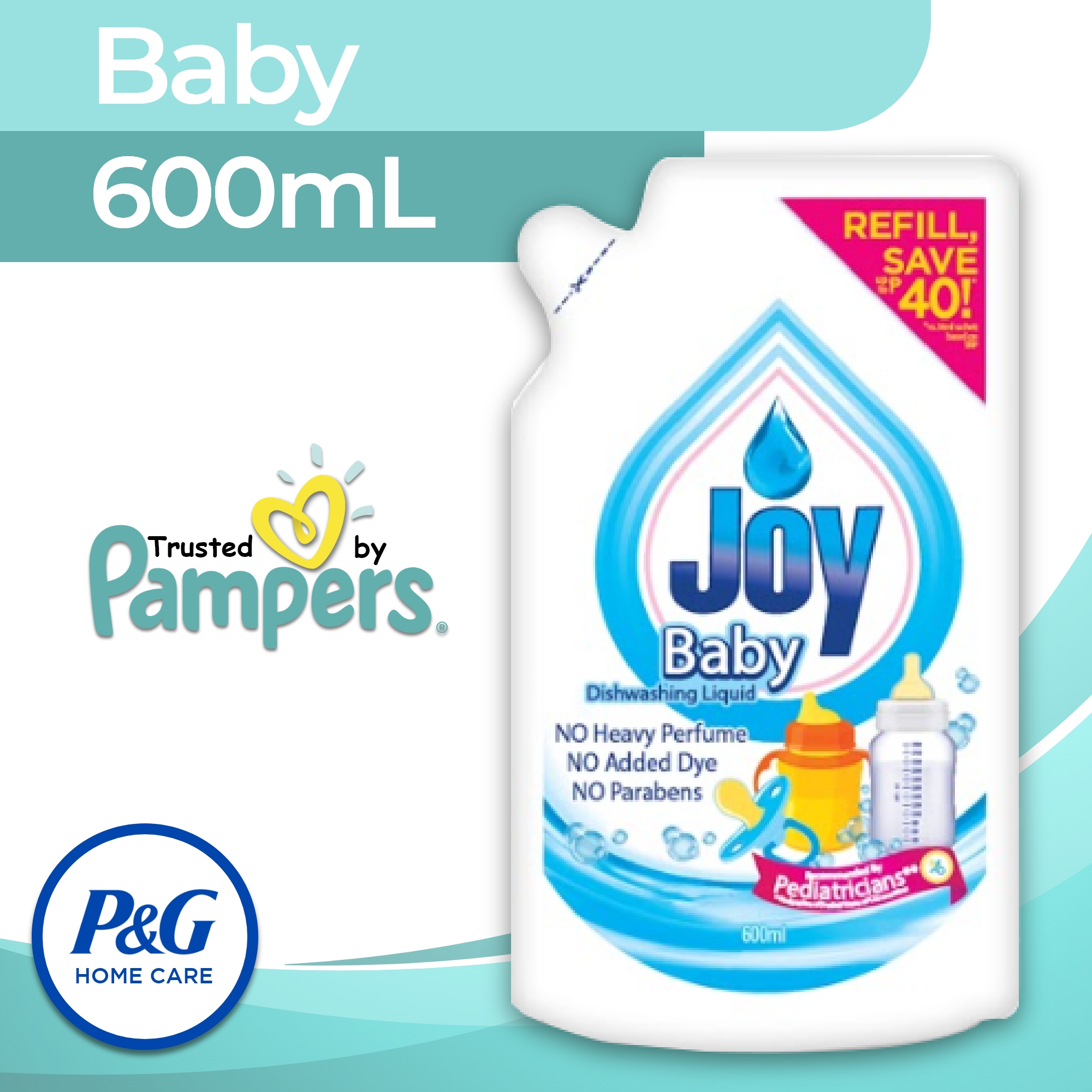 Joy Baby Dishwashing Liquid 600mL 