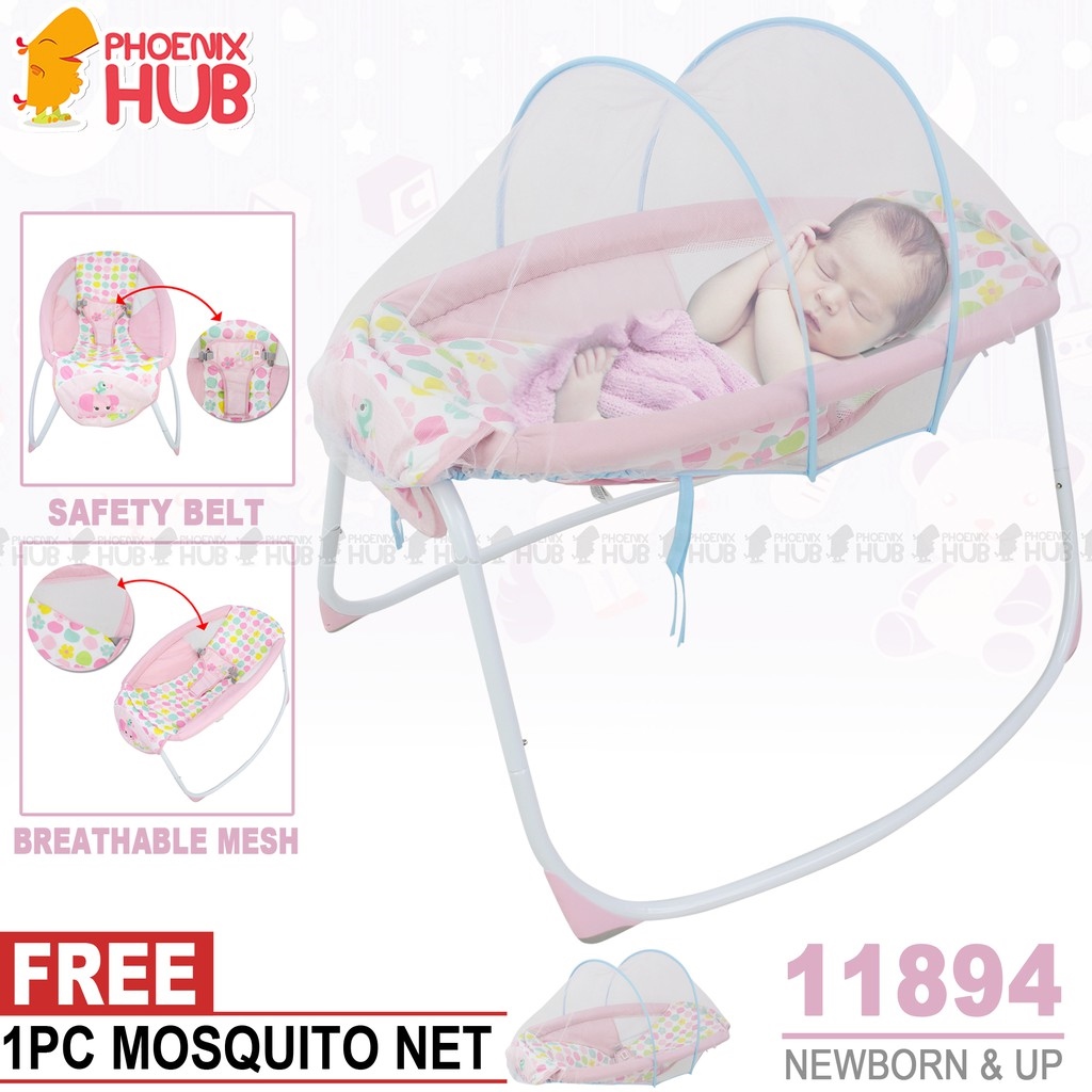 Phoenix Hub 11894 Baby Rocker Gentle Rock Comfortable Sleeper Fun Play