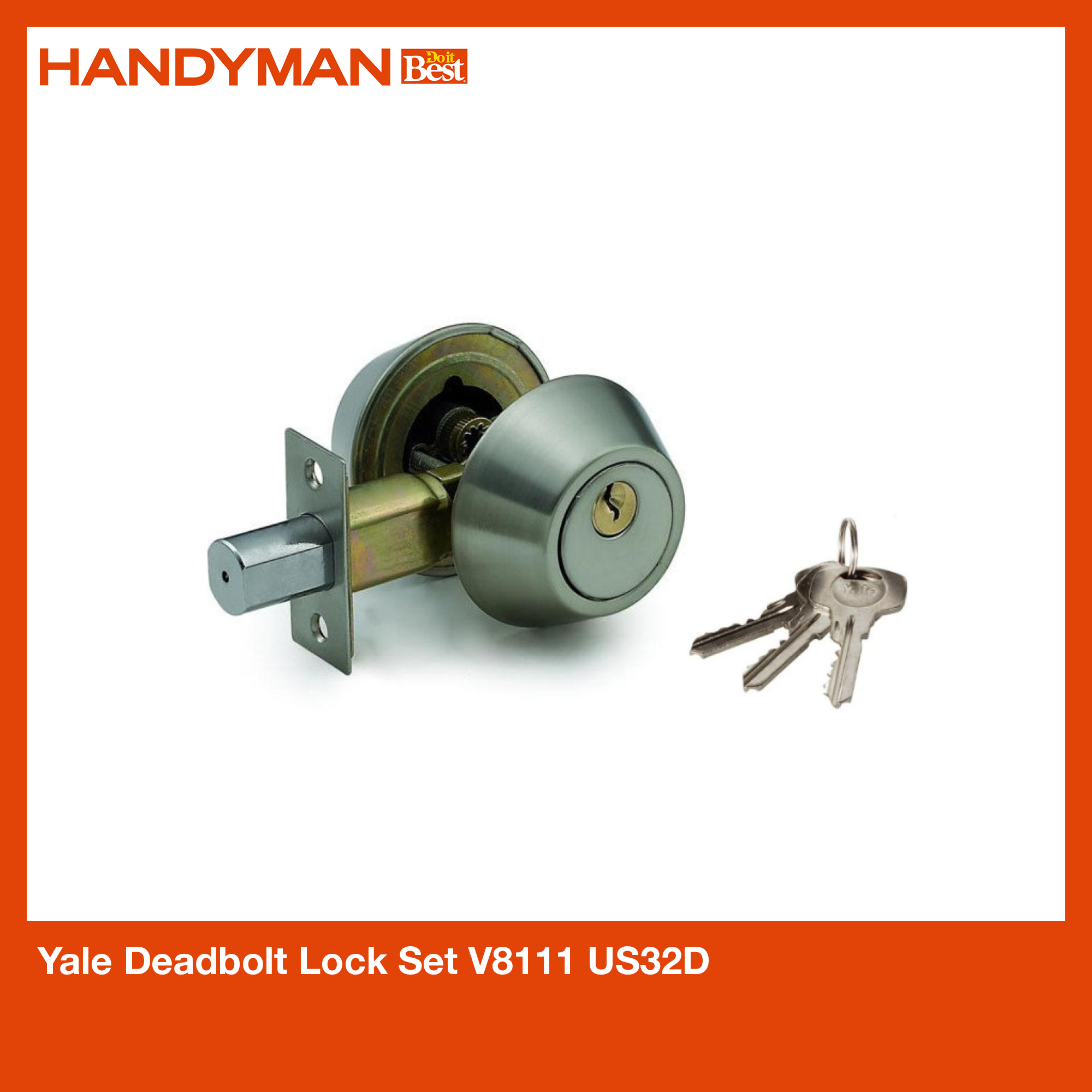 Yale Deadbolt Lock Set V8111 US32D Lazada PH