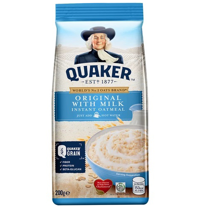 Quaker Original w/ Milk Instant Oatmeal 200g | Lazada PH