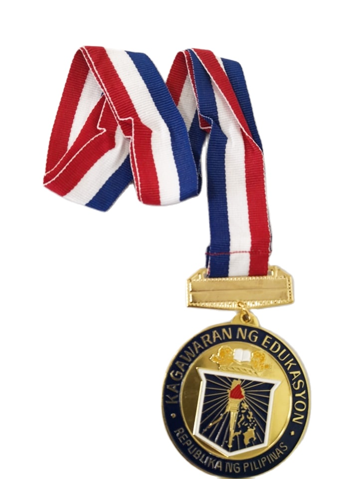 SET OF 500PCS PER ORDER DEPED KAGAWARAN MEDALS 5CM GOLD SILVER BRONZE ...