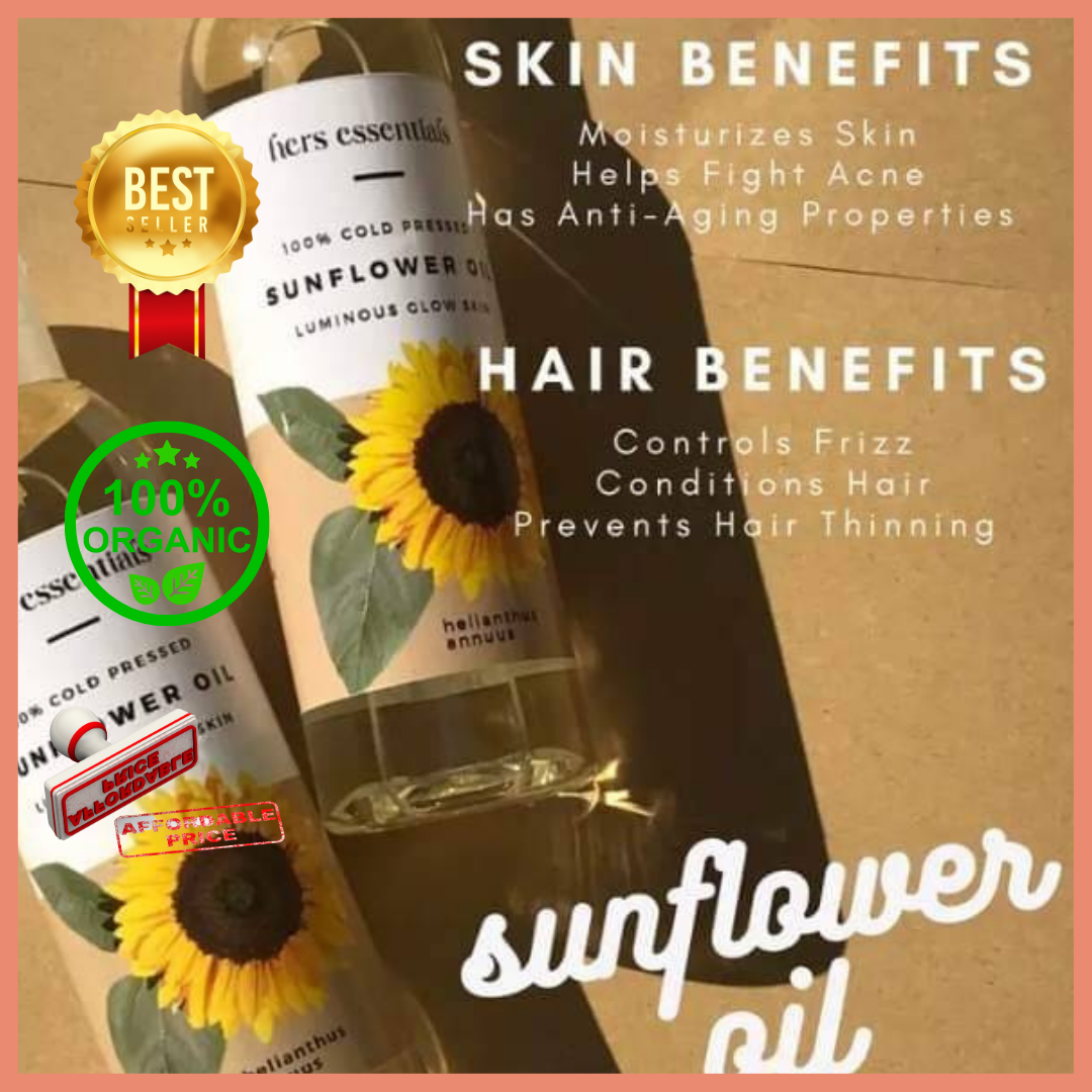 HERS ESSENTIALS SUNFLOWER OIL VITAMIN E MOISTURIZING ANTIAGING ANTIACNE MELASMA FRECKLE