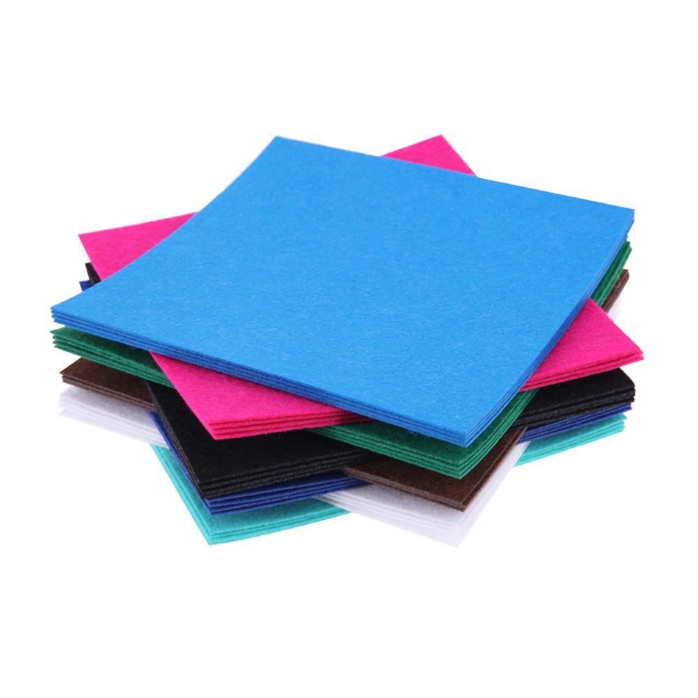 40pcs Non-Woven Polyester Cloth DIY Crafts Felt Fabric Sewing Accessories