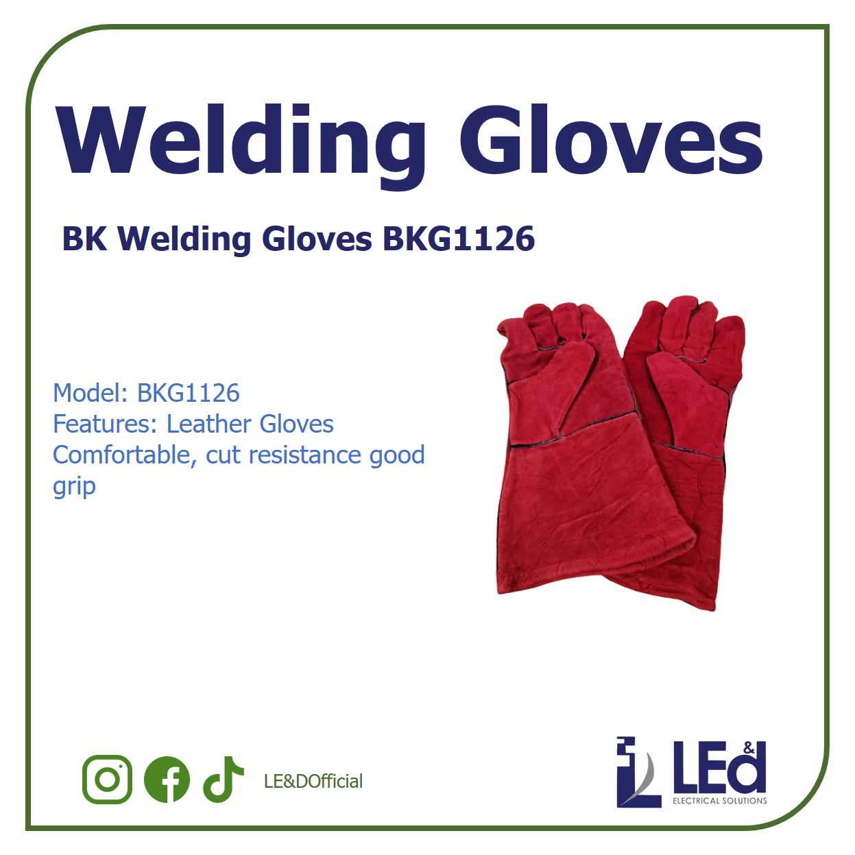 BK Welding Gloves | Lazada PH