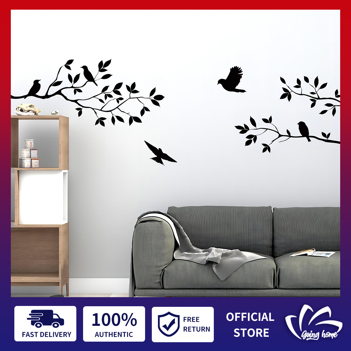 Funny Birds On The Branch Flower Wall Decals Kids Rooms Home Decor Cartoon  Animals Wall Stickers Pvc Mural Art Diy Wallpaper|Wall Stickers| AliExpress  | Colorful Cute Cartoon Lovely Birds Singing On The