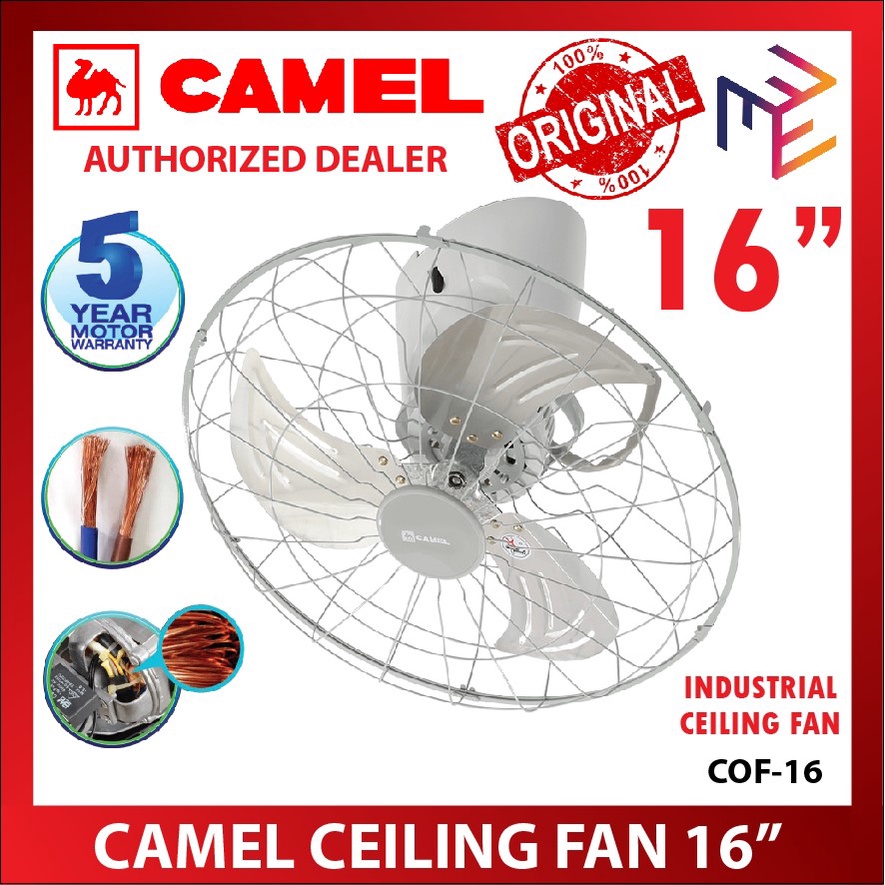 Camel Original Ceiling Orbit Fan with Power Motor and Copper Wires COF
