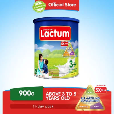 Lactum 3+ Plain 900g Powdered Milk Drink for Children Over 3 up to 5 Years Old