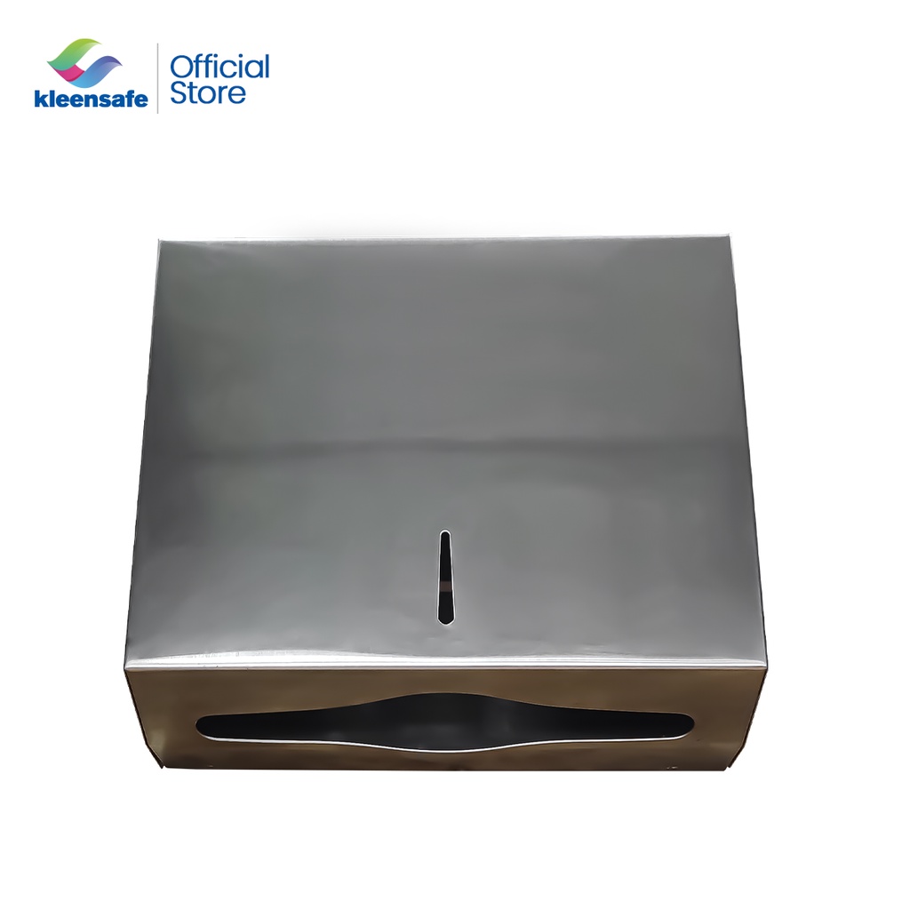 Kleensafe Interfolded Paper Towel Stainless Dispenser Wall Mounted