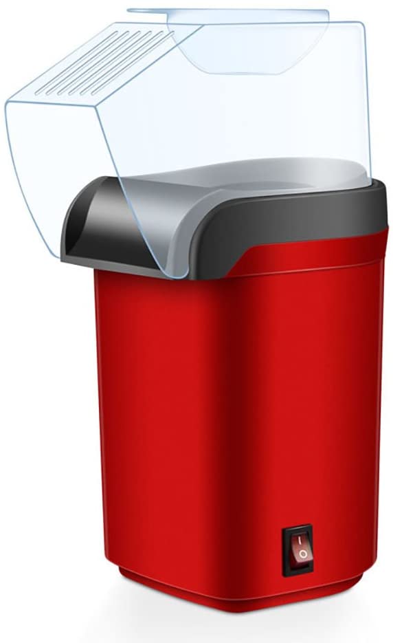 Air Popper Popcorn Maker No Oil, Electric Hot Air Popcorn Popper with Removable Top Cover
