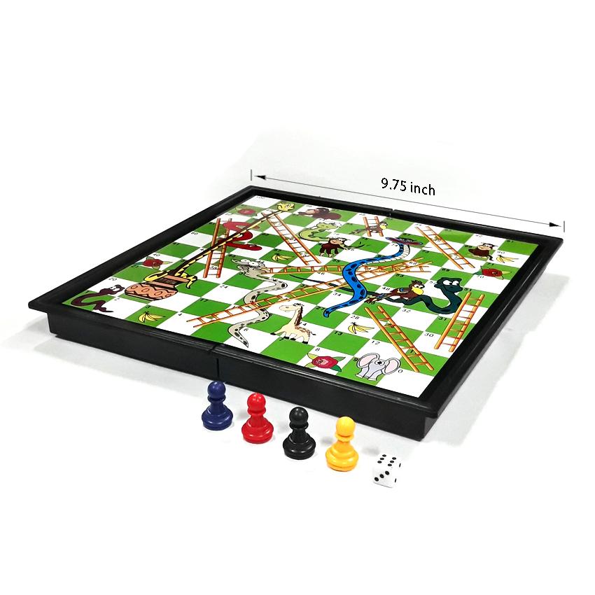 & LARGE 24 X24 cm SMALL 18 cm X 18 cm GMAGNETIC SNAKE & LADDERS BOARD GAME 
