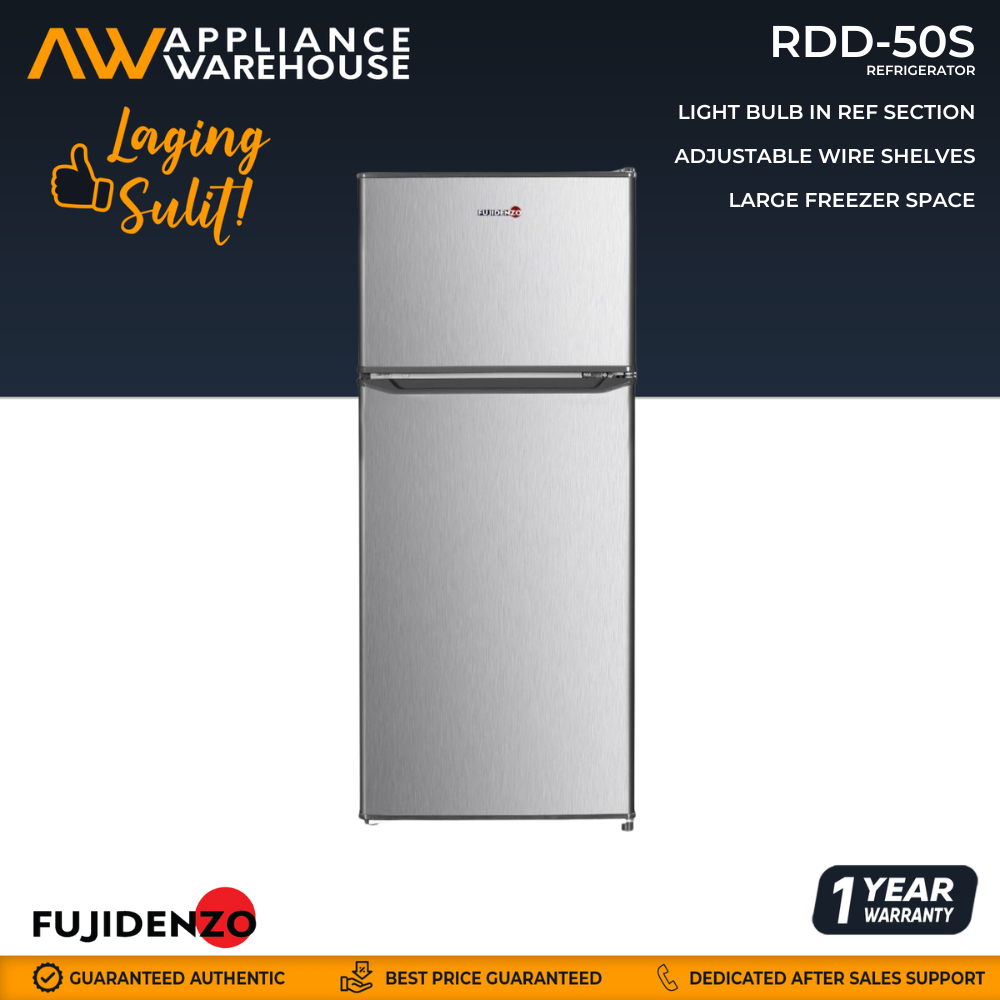 Fujidenzo RDD50S 5.0 cu.ft. Two Door Refrigerator Lazada PH