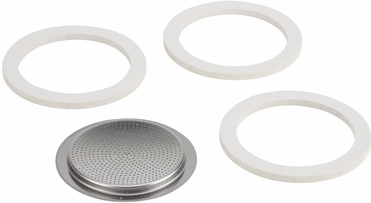 Bialetti Stainless Steel Gasket Filter Plate Replacement Parts, 6Cup