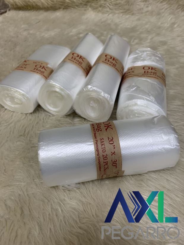 5 Rolls OK Plastic Plastic Bags 20 x 30 (ROLYO) 100pcs per 5 rolls Lazada PH