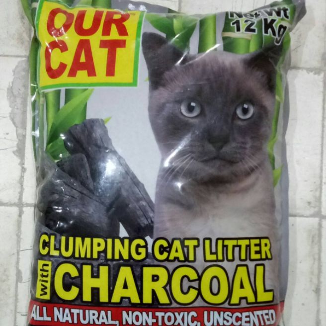 OUR CAT™ Clumping Cat Litter with Charcoal 12KG Lazada PH