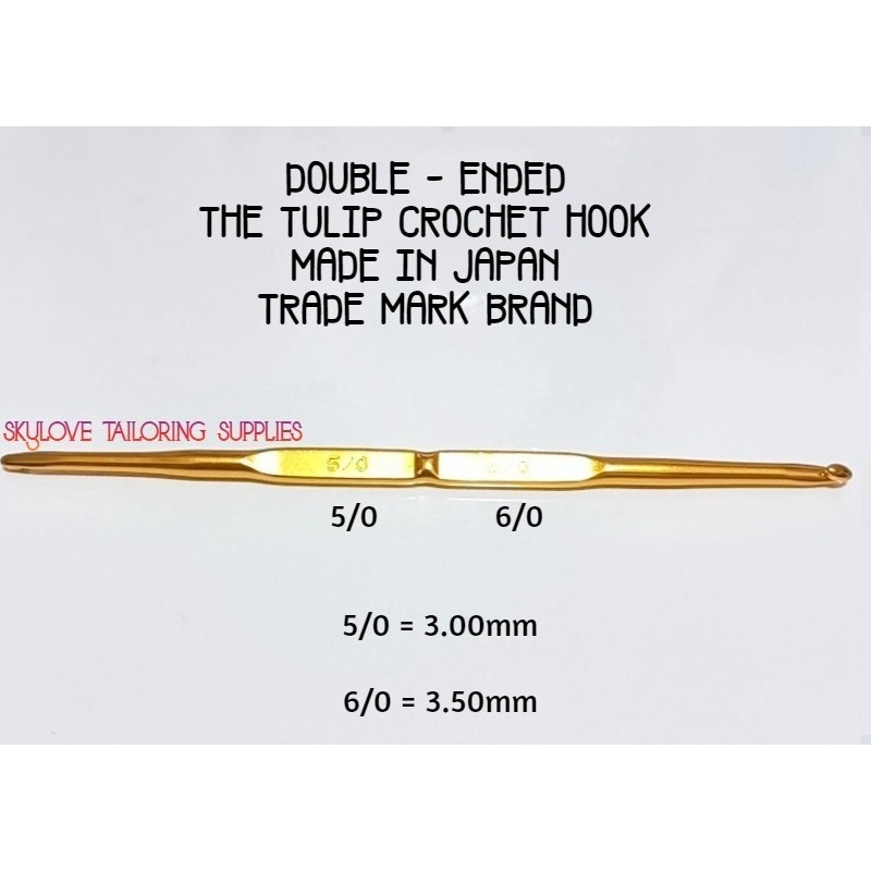 TULIP Double-Ended MADE IN JAPAN crochet hook Tulip double-ended