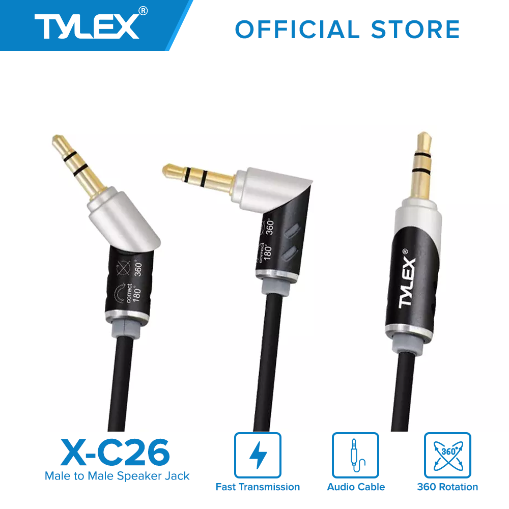 TYLEX X-C26 3.5mm Male to Male Speaker 